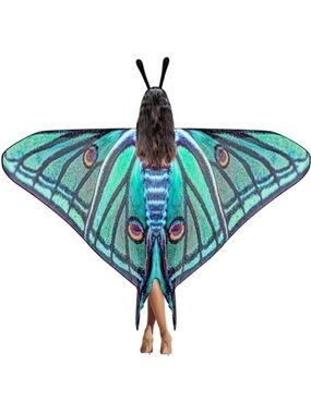 2 Pcs Halloween Moth Wings Costume Charming Style